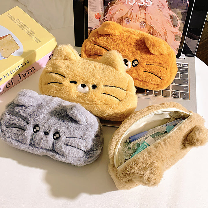 Plush pillow with cat motif Kalsten