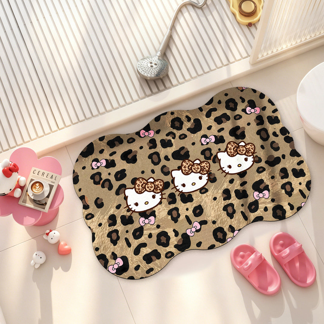 Cute Cartoon-Themed Plush Bath Mat