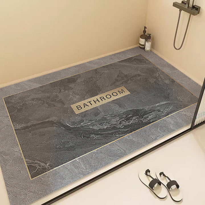 Marble Pattern Shower Mat Kalsten