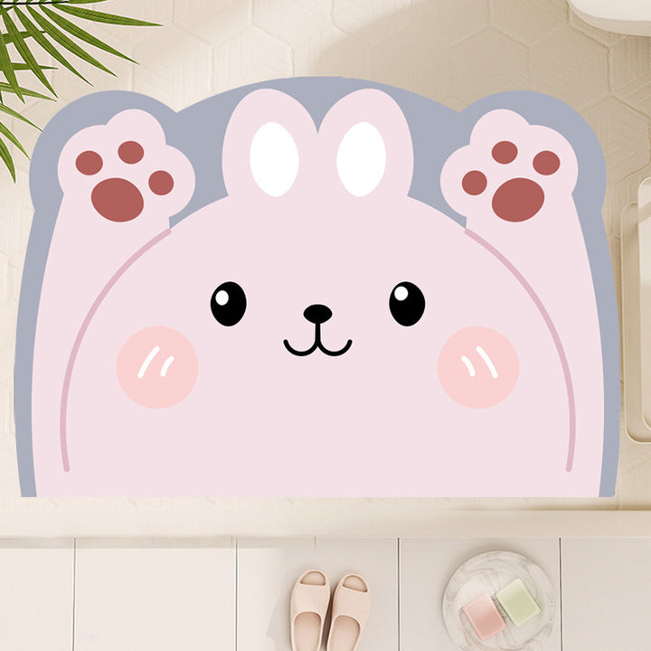 Cute Cartoon Dog-Shaped Bath Mat Kalsten