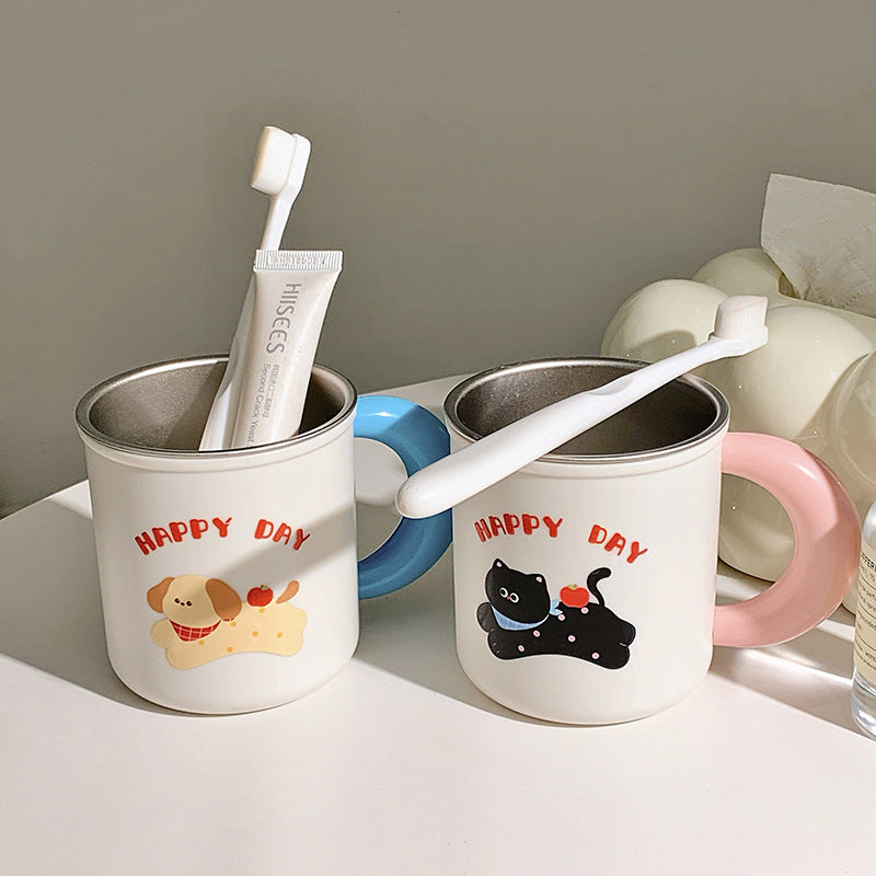 Insulated drinking cups with cheerful dog design Kalsten