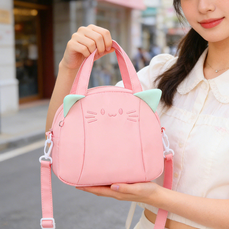 Kids Cartoon Cat-Themed Lunch Bag