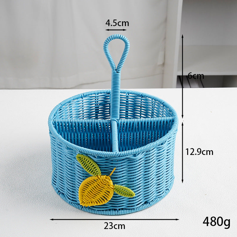 Handcrafted Woven Storage Basket with Handle Kalsten