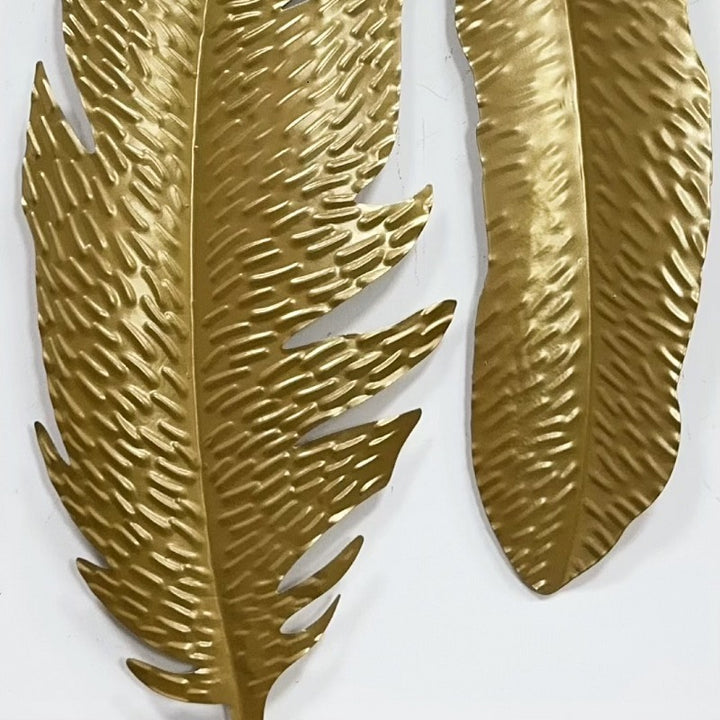 Decorative Metal Feather Wall Art Kalsten