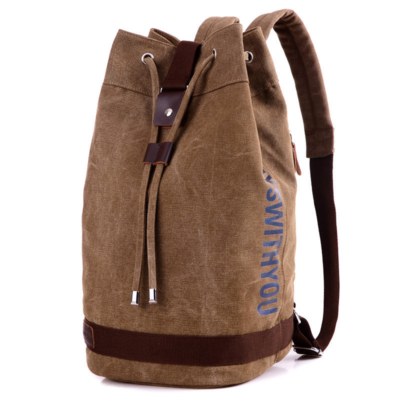 Trendy Canvas Drawstring Backpack Kalsten