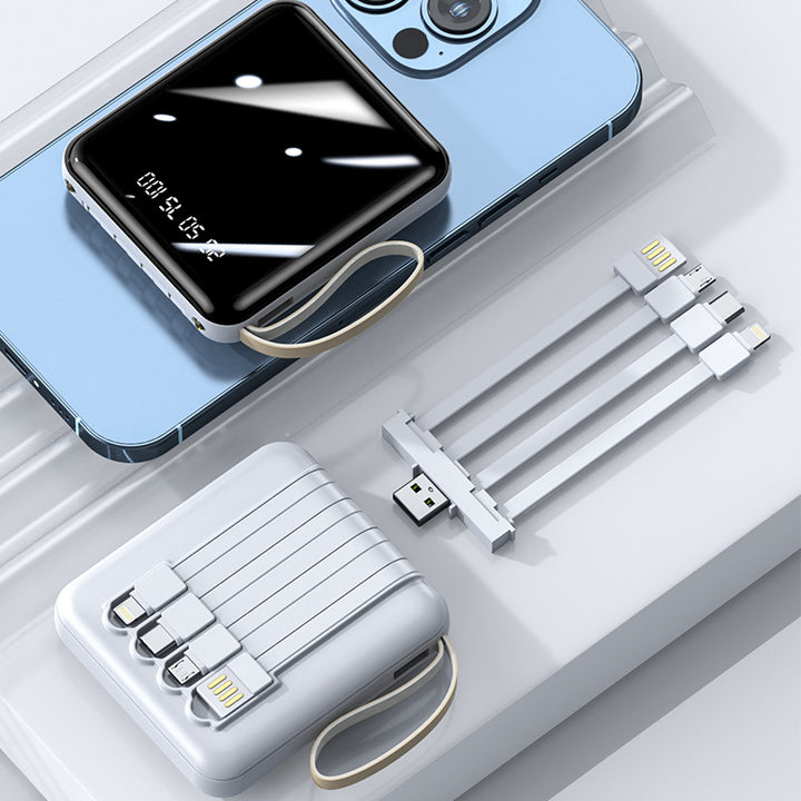 Multifunctional power bank with integrated charging cable Kalsten