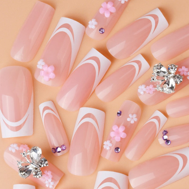 Decorative Floral Nail Art Enhancements Kalsten