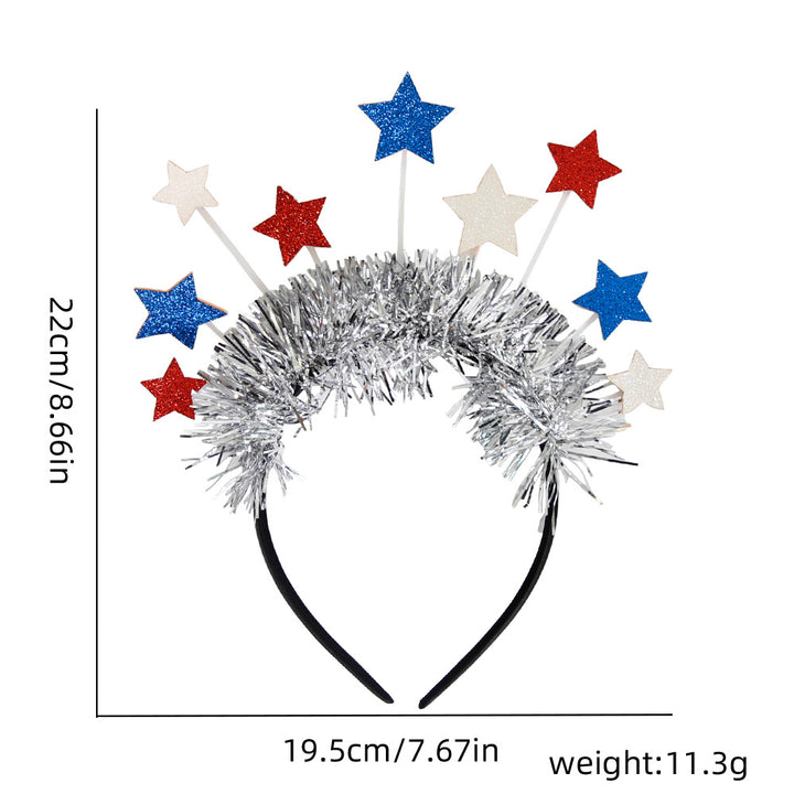 Unisex nan festive party headband with pompom and star island Kalsten