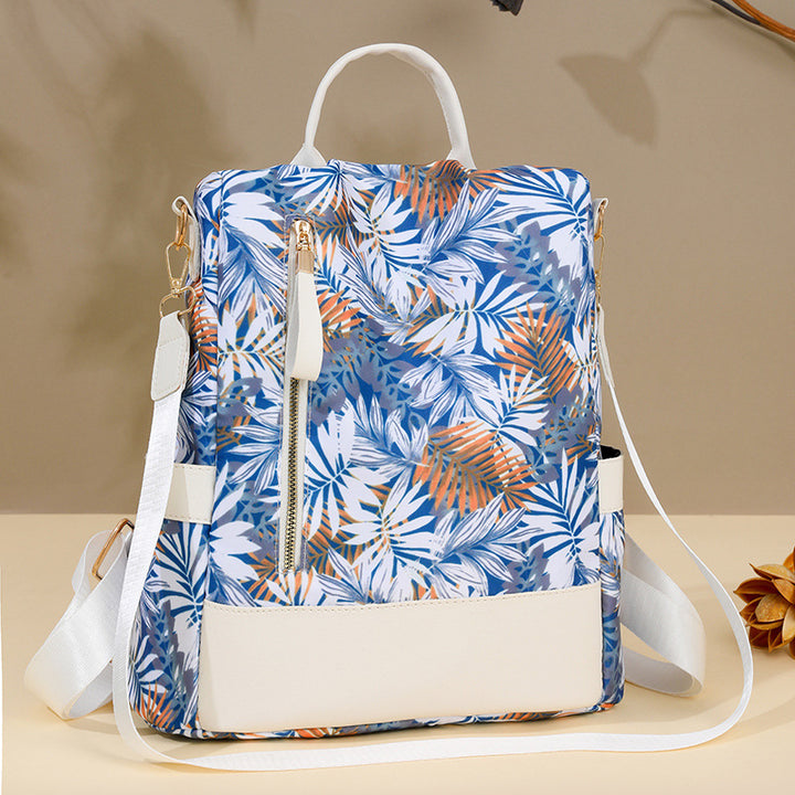 Floral Print Multi-Pocket Backpack Kalsten