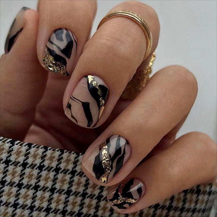 Marble Effect Nail Art
