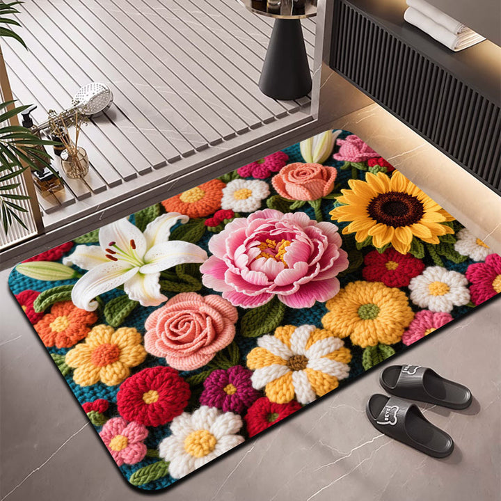 Decorative Floral Area Rug Kalsten