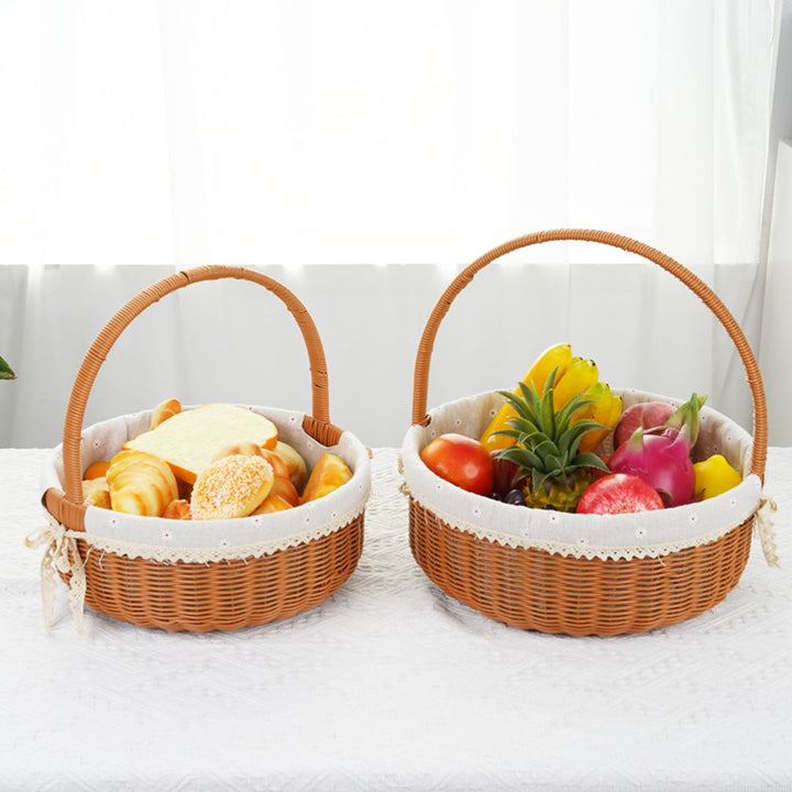 Decorative Round Woven Basket Kalsten