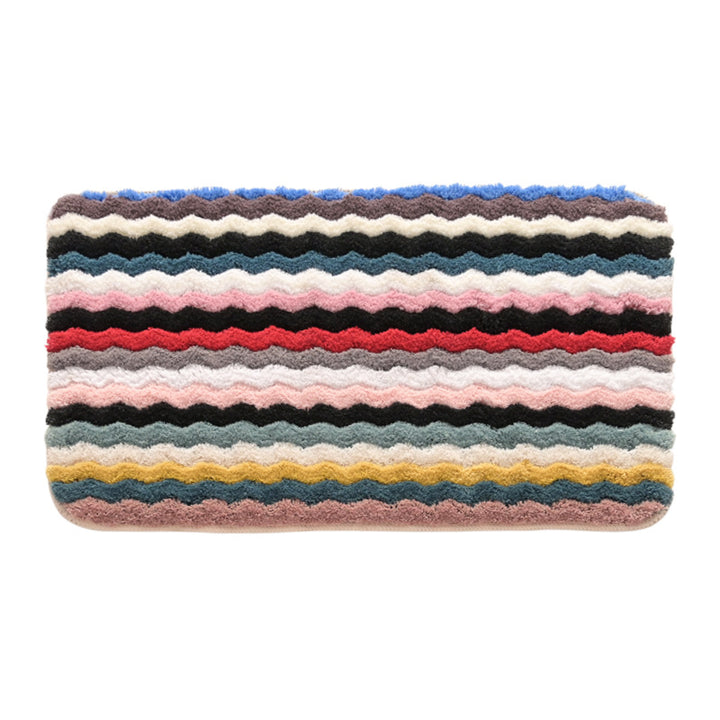 Fringed Chevron Bath Mat Kalsten