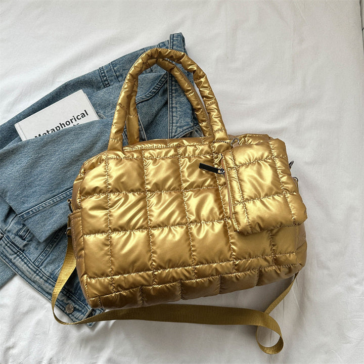 Puffer-Style Weekender Bag