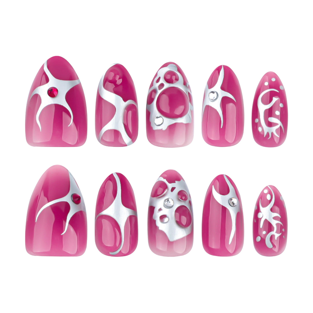 Artful Nail Art with Metallic Accents Kalsten