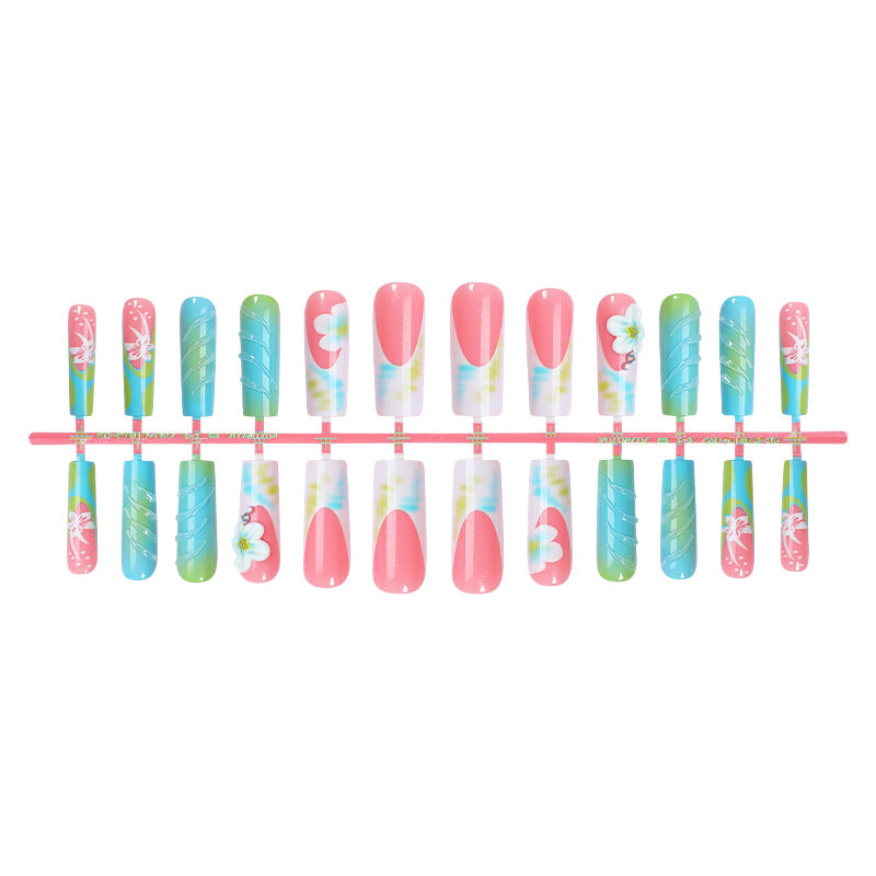 Floral-Themed Press-On Nail Art Set Kalsten