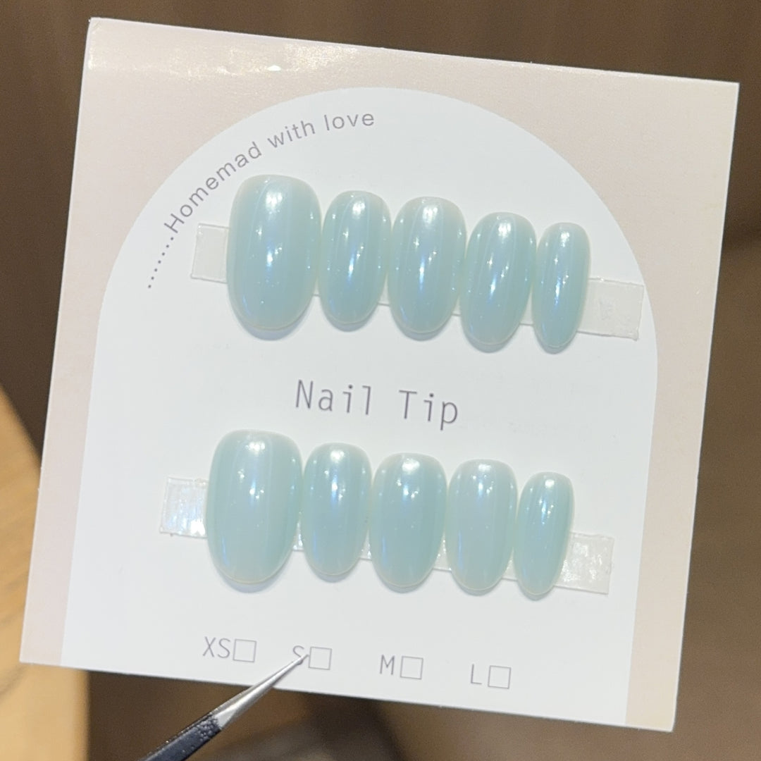 Artifical Nail Tips with Shimmering Effect Kalsten