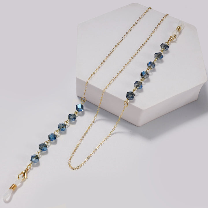 Elegant Crystal Beaded Glasses Chain kalsten