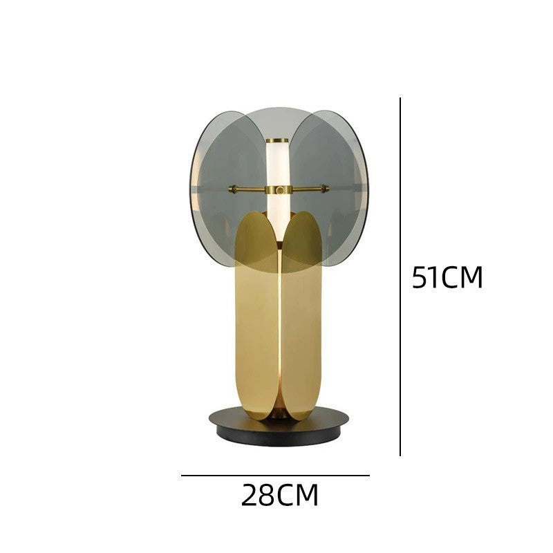 Sculptural Glass Table Lamp