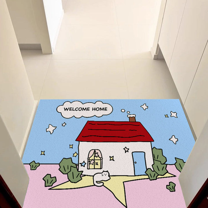 Cartoon-Themed Welcome Mat Kalsten
