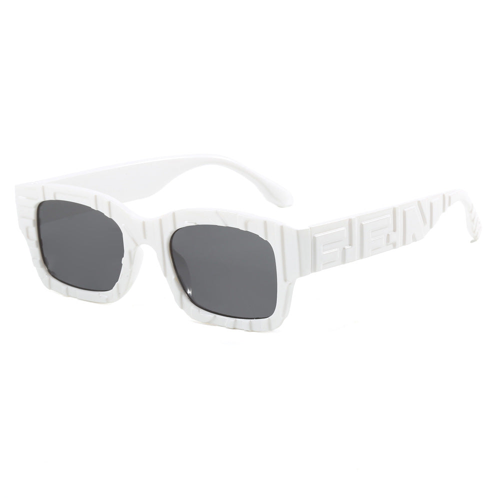 Women's fashionable square sunglasses with textured frame and UV protection Kalsten