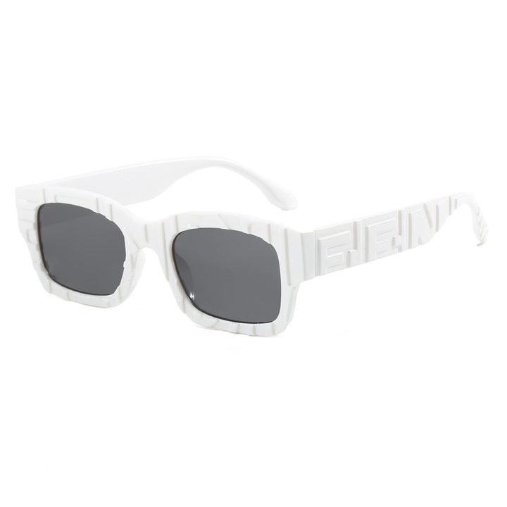 Women's fashionable square sunglasses with textured frame and UV protection Kalsten