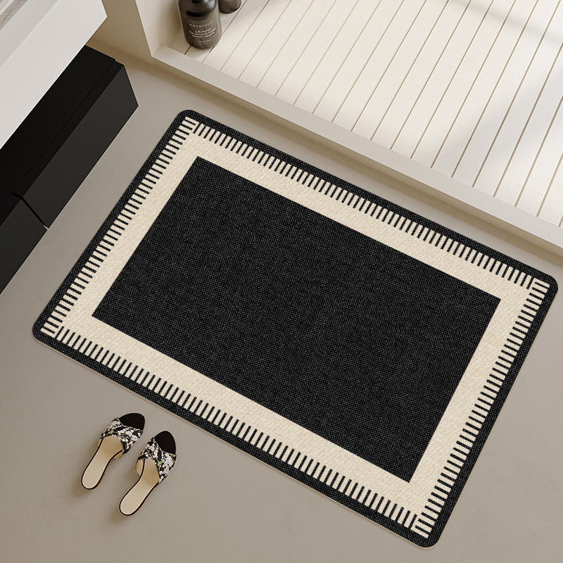 Stylish Geometric Patterned Bath Runner Kalsten