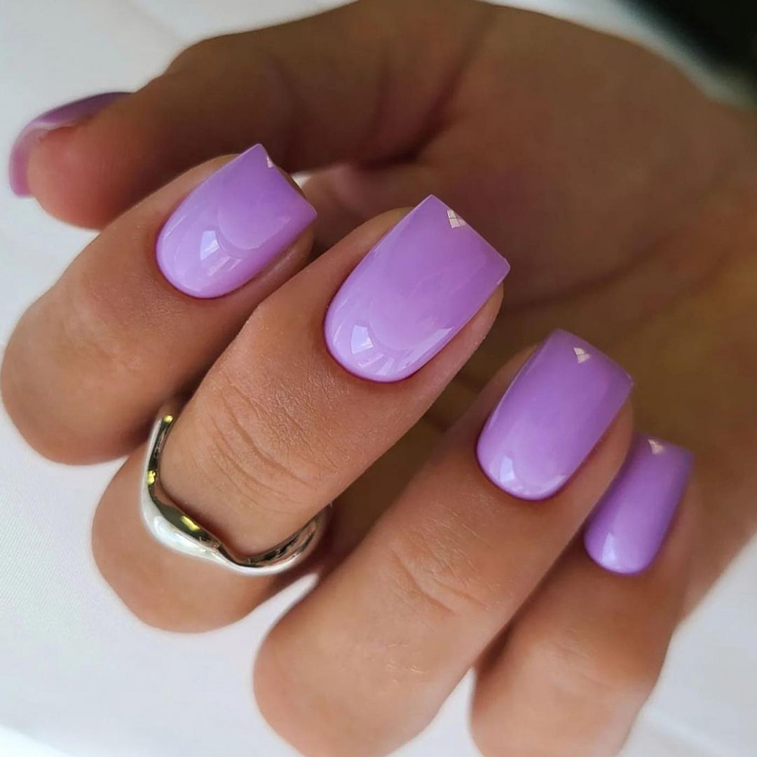 Glossy Square Nail Extensions Kalsten