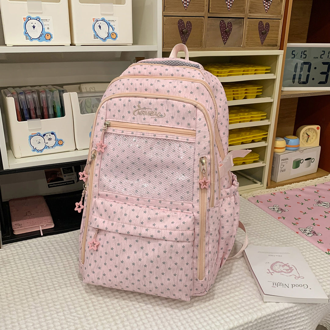 Stylish Star-Printed Multi-Functional Backpack Kalsten