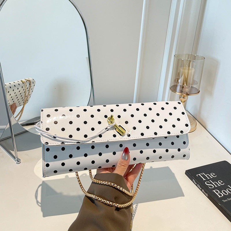 Chic Patent Leather Clutch