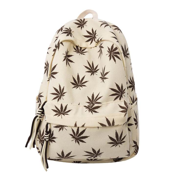 Stylish Leaf-Patterned Backpack Kalsten