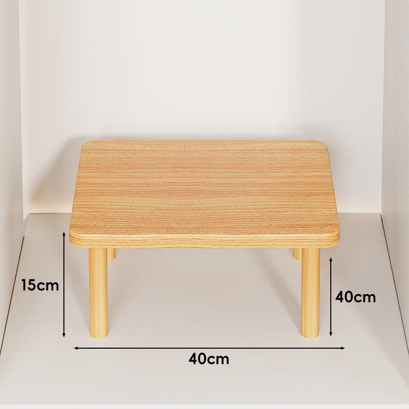 Adjustable Multi-Height Wooden Monitor Riser and Desktop Shelf