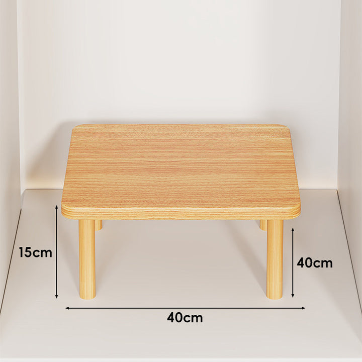 Adjustable Multi-Height Wooden Monitor Riser and Desktop Shelf