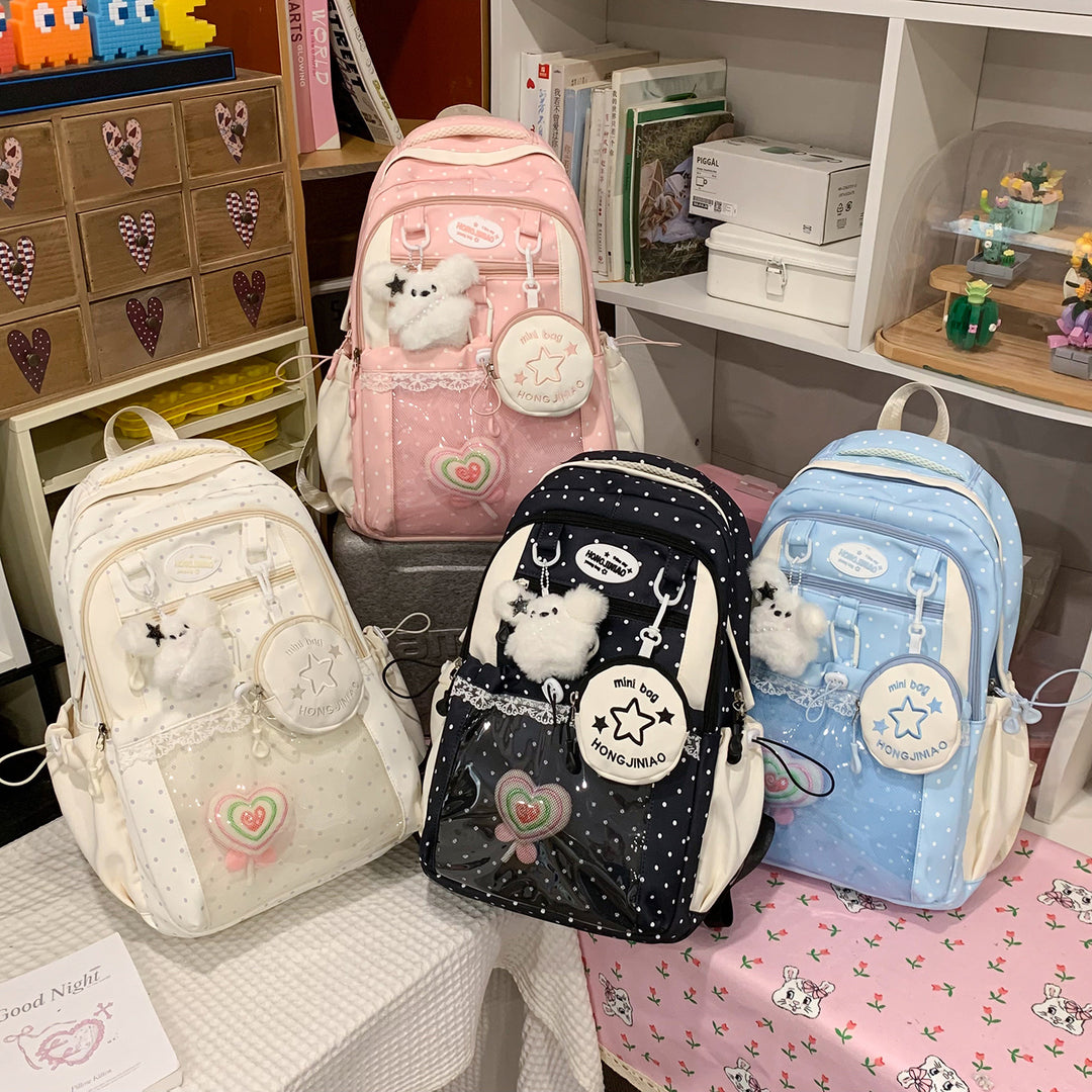 Charming Polka Dot Backpack Kalsten