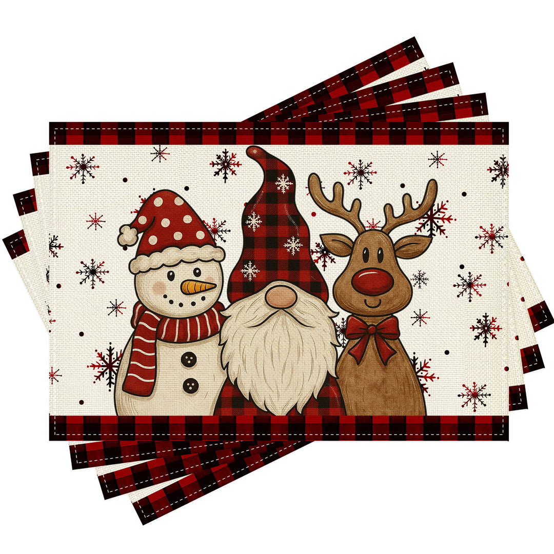Festive Christmas-Themed Kitchen Mat