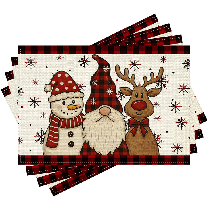 Festive Christmas-Themed Kitchen Mat