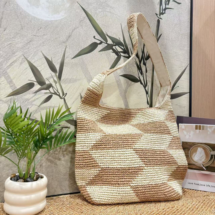 Practical Hobo Bag with Geometric Pattern Kalsten