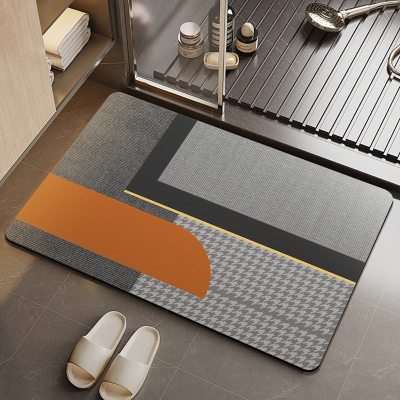 Abstract Geometric Pattern Bath Mat