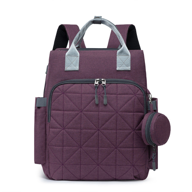 Multi-Pocket Quilted Backpack Kalsten