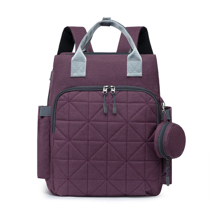 Multi-Pocket Quilted Backpack Kalsten