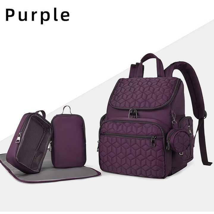 Quilted Multi-Compartment Backpack Kalsten