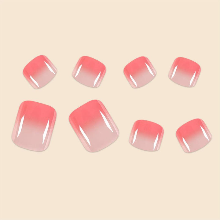 Ombre Glittered Pedicure