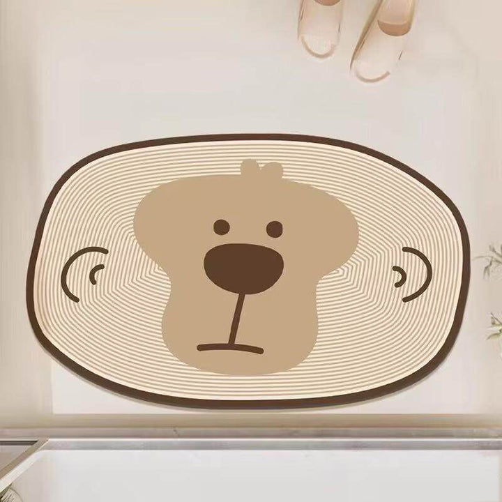 Cute Animal-Themed Bathroom Mat