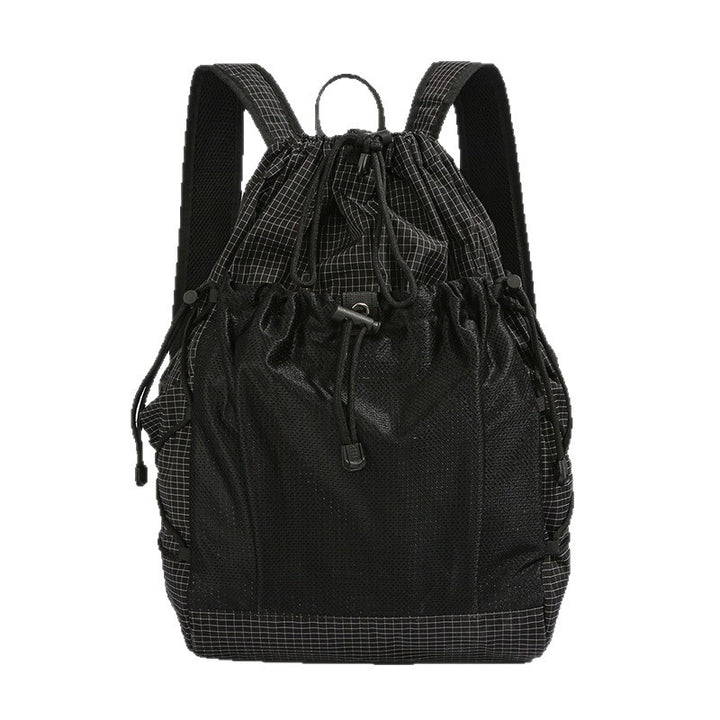 Versatile Mesh-Panel Drawstring Backpack kalsten
