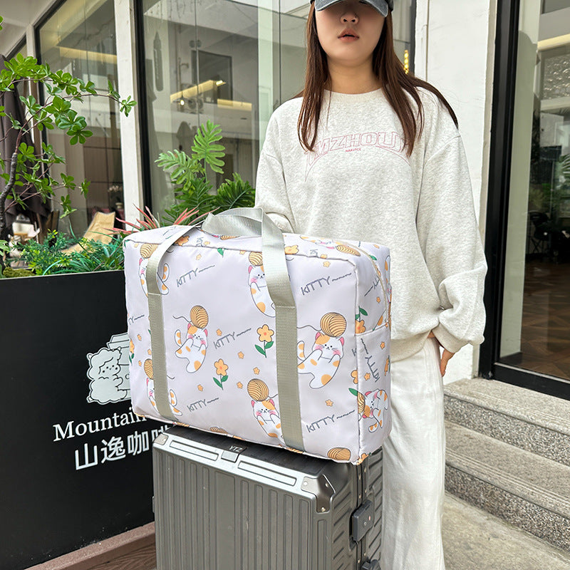 Fun Cat-Themed Travel Duffle Bag Kalsten