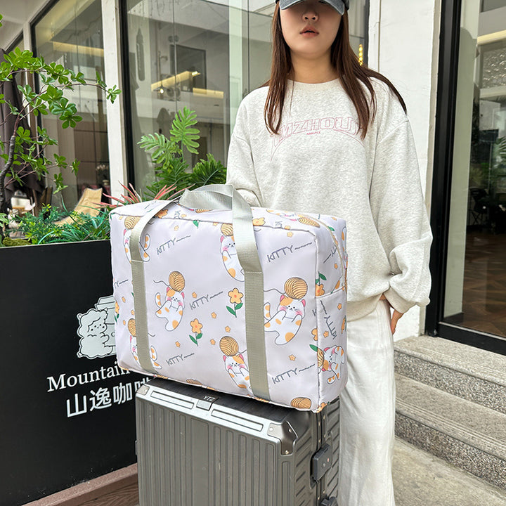 Fun Cat-Themed Travel Duffle Bag Kalsten