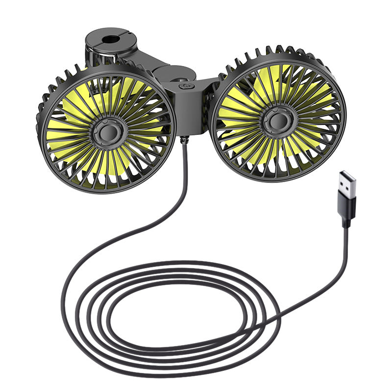 Dual-Head USB Rechargeable Personal Cooling Fan Kalsten