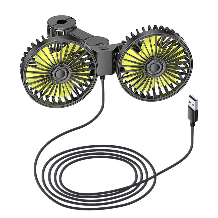 Dual-Head USB Rechargeable Personal Cooling Fan Kalsten