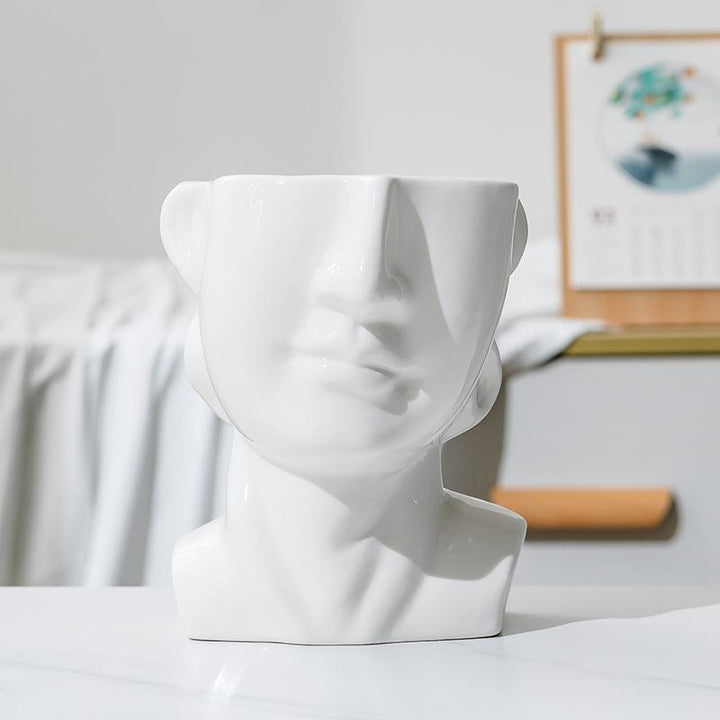 Artistic Face-Shaped Planter