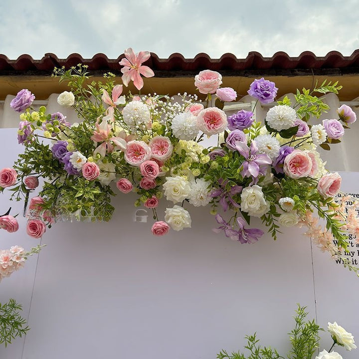 Lush Botanical Floral Swag Arrangement